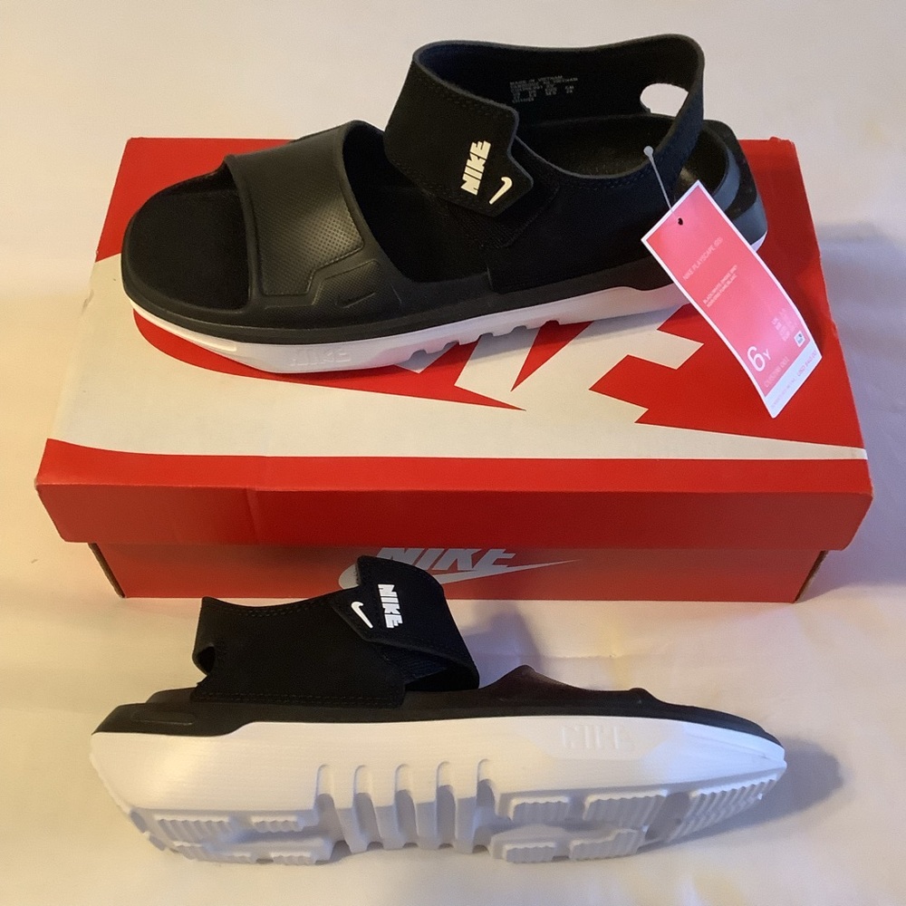 Black Sandals with Velcro Strap - Picture 10 of 11